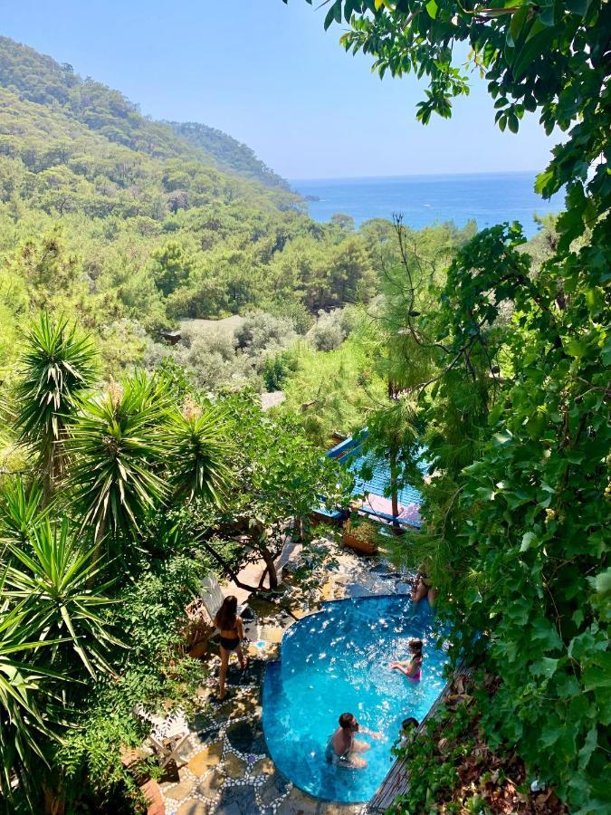Large Bungalow With Sea View In Kabak Bay, Oeluedeniz Fethiye Kültér fotó